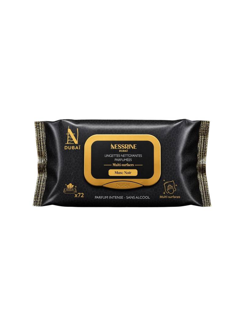 Lingettes MULTI-SURFACES  Nessrine Dubai Parfum Musc Noir